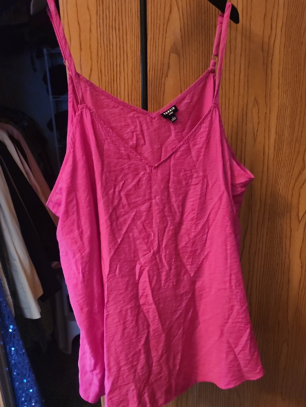 torrid Bright Pink V-Neck Spaghetti Strap Camisole